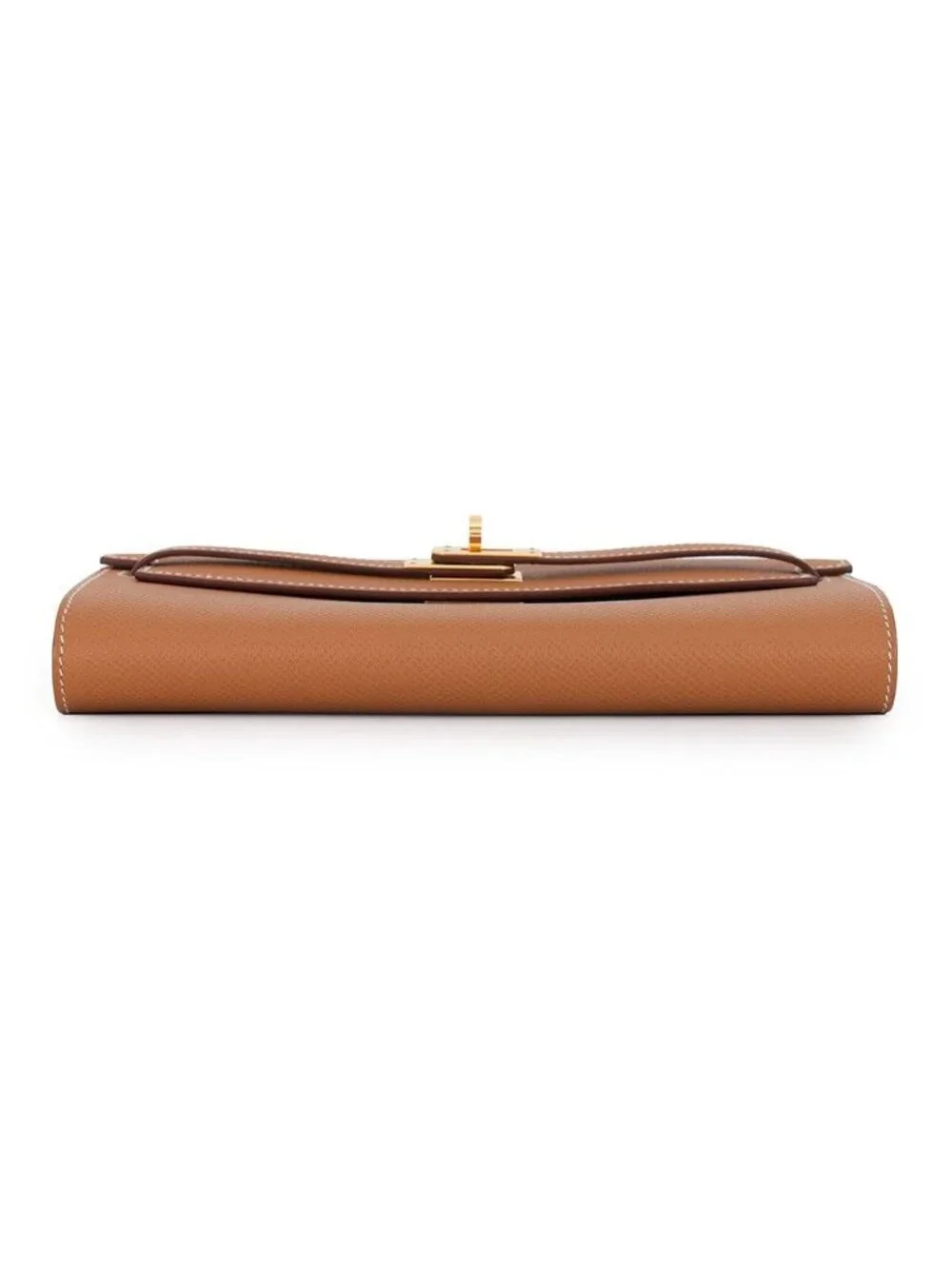 Hermes Kelly Wallet Long to Go Gold Epsom